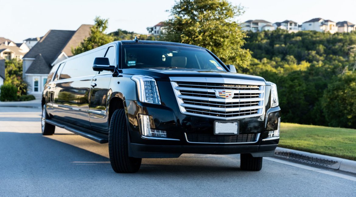 20-Passenger Black Cadillac Escalade Stretch